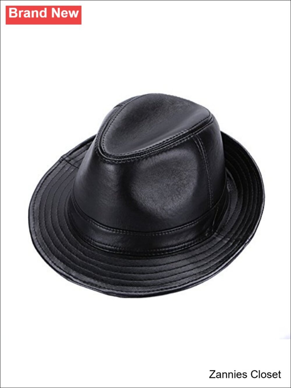 🤠 Sheepskin Leather Classic Cowboy Fedora Hat